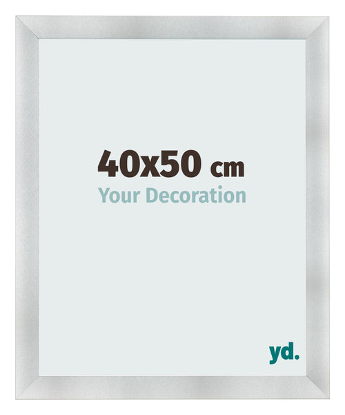 Cornice 40x50cm Alluminio Spazzolato MDF Pisa Davanti Dimensione | Yourdecoration.it
