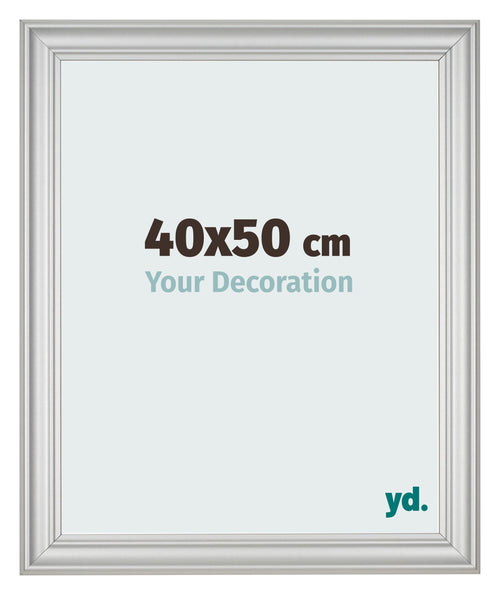Cornice 40x50cm Argento Opaco MDF Lazio Davanti Dimensione | Yourdecoration.it