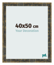 Cornice 40x50cm Blu Oro Fondente MDF Pisa Davanti Dimensione | Yourdecoration.it