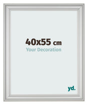Cornice 40x55cm Argento Opaco MDF Lazio Davanti Dimensione | Yourdecoration.it