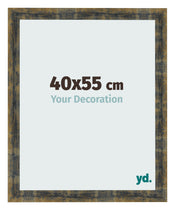 Cornice 40x55cm Blu Oro Fondente MDF Pisa Davanti Dimensione | Yourdecoration.it