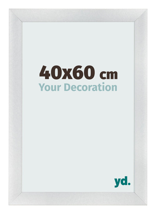 Cornice 40x60cm Argento Nero Spazzato MDF Pisa Davanti Dimensione | Yourdecoration.it