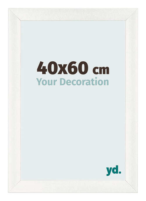 Cornice 40x60cm Bianco Vintage MDF Pisa Davanti Dimensione | Yourdecoration.it