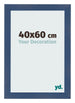 Cornice 40x60cm Blu Scuro Spazzato MDF Pisa Davanti Dimensione | Yourdecoration.it