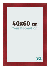 Cornice 40x60cm Vino Rosso Spazzato MDF Pisa Davanti Dimensione | Yourdecoration.it