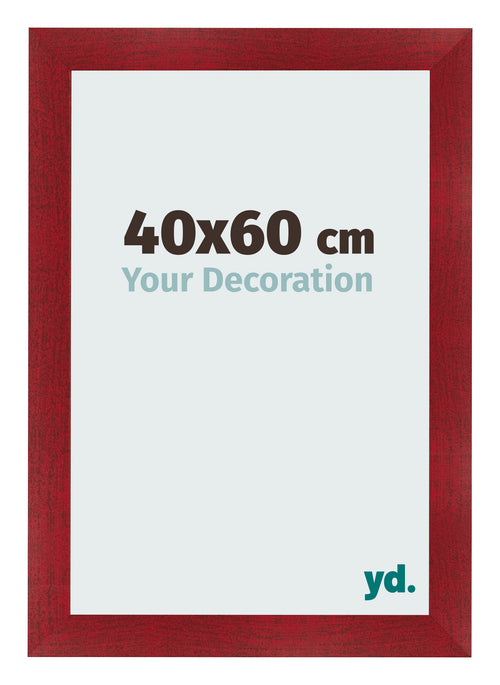 Cornice 40x60cm Vino Rosso Spazzato MDF Pisa Davanti Dimensione | Yourdecoration.it