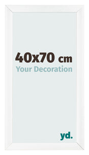 Cornice 40x70cm Bianco Vintage MDF Pisa Davanti Dimensione | Yourdecoration.it