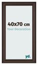 Cornice 40x70cm Quercia Scura MDF Lazio Davanti Dimensione | Yourdecoration.it