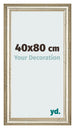 Cornice 40x80cm Lucentezza Metallica MDF Lazio Davanti Dimensione | Yourdecoration.it