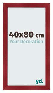 Cornice 40x80cm Vino Rosso Spazzato MDF Pisa Davanti Dimensione | Yourdecoration.it