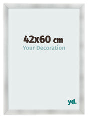 Cornice 42x60cm Alluminio Spazzolato MDF Pisa Davanti Dimensione | Yourdecoration.it