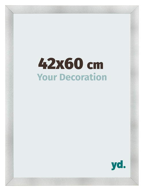 Cornice 42x60cm Alluminio Spazzolato MDF Pisa Davanti Dimensione | Yourdecoration.it