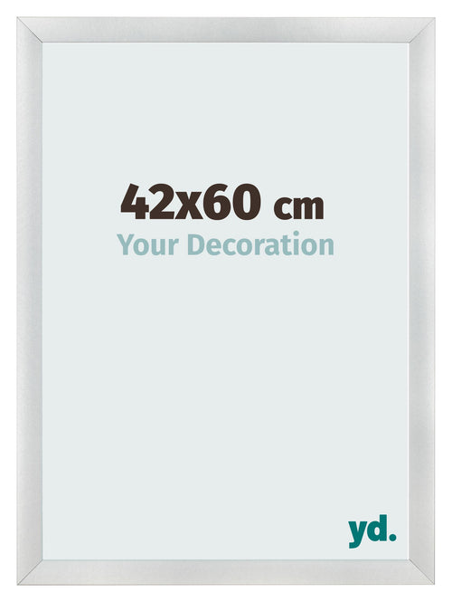 Cornice 42x60cm Argento Nero Spazzato MDF Pisa Davanti Dimensione | Yourdecoration.it