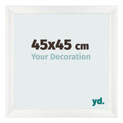 Cornice 45x45cm Bianco Vintage MDF Pisa Davanti Dimensione | Yourdecoration.it