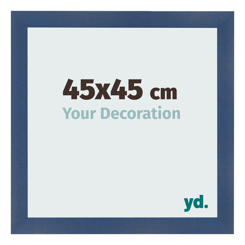 Cornice 45x45cm Blu Scuro Spazzato MDF Pisa Davanti Dimensione | Yourdecoration.it