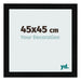 Cornice 45x45cm Nero Argento Lucido MDF Pisa Davanti Dimensione | Yourdecoration.it