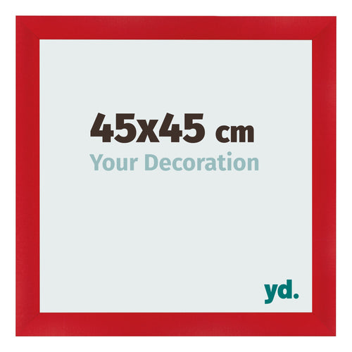 Cornice 45x45cm Rosso MDF Pisa Davanti Dimensione | Yourdecoration.it