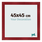 Cornice 45x45cm Vino Rosso Spazzato MDF Pisa Davanti Dimensione | Yourdecoration.it