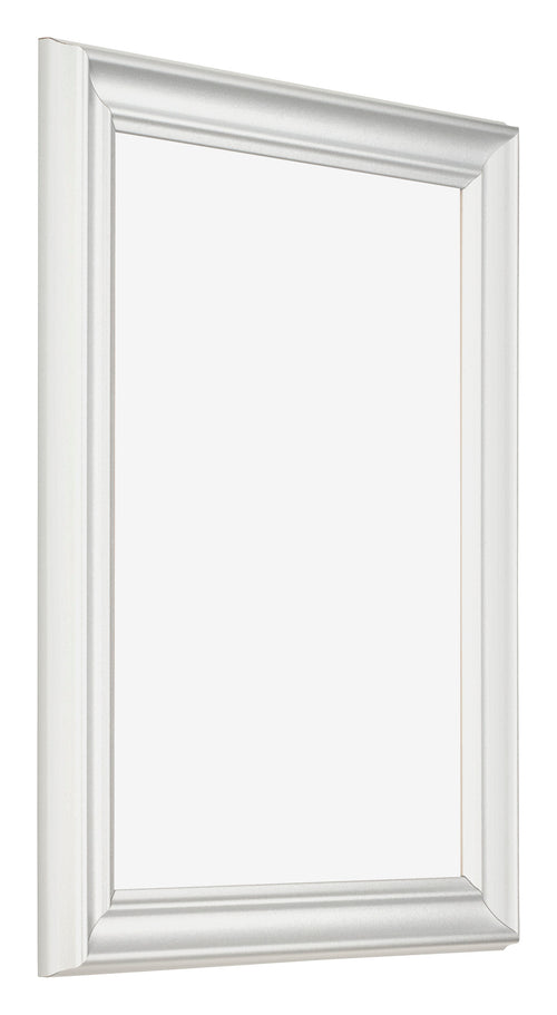 Cornice 45x60cm Bianco Spazzato MDF Lazio Davanti Obliquo | Yourdecoration.it