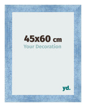 Cornice 45x60cm Blu Acceso Spazzato MDF Pisa Davanti Dimensione | Yourdecoration.it