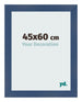 Cornice 45x60cm Blu Scuro Spazzato MDF Pisa Davanti Dimensione | Yourdecoration.it