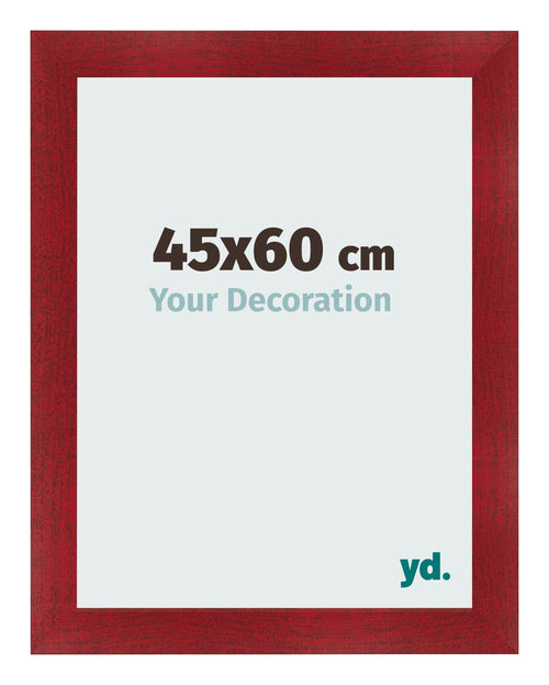 Cornice 45x60cm Vino Rosso Spazzato MDF Pisa Davanti Dimensione | Yourdecoration.it