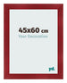 Cornice 45x60cm Vino Rosso Spazzato MDF Pisa Davanti Dimensione | Yourdecoration.it