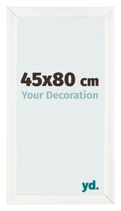 Cornice 45x80cm Bianco Vintage MDF Pisa Davanti Dimensione | Yourdecoration.it