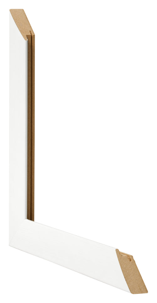 Cornice 45x80cm Bianco Vintage MDF Pisa Dettaglio Intersezione | Yourdecoration.it