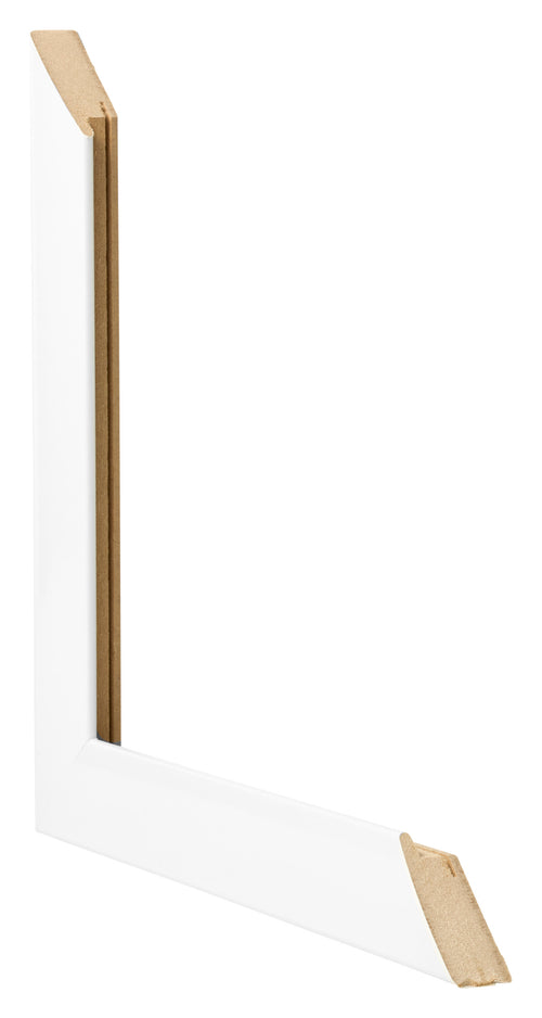 Cornice 45x80cm Bianco Vintage MDF Pisa Dettaglio Intersezione | Yourdecoration.it