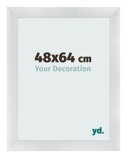 Cornice 48x64cm Argento Nero Spazzato MDF Pisa Davanti Dimensione | Yourdecoration.it