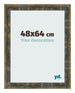 Cornice 48x64cm Blu Oro Fondente MDF Pisa Davanti Dimensione | Yourdecoration.it