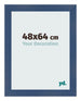 Cornice 48x64cm Blu Scuro Spazzato MDF Pisa Davanti Dimensione | Yourdecoration.it