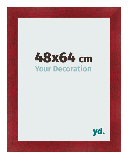 Cornice 48x64cm Vino Rosso Spazzato MDF Pisa Davanti Dimensione | Yourdecoration.it