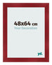 Cornice 48x64cm Vino Rosso Spazzato MDF Pisa Davanti Dimensione | Yourdecoration.it