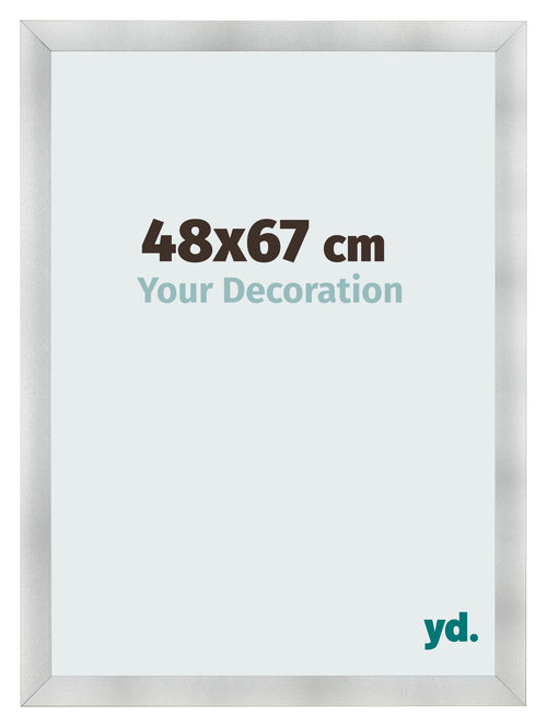 Cornice 48x67cm Alluminio Spazzolato MDF Pisa Davanti Dimensione | Yourdecoration.it