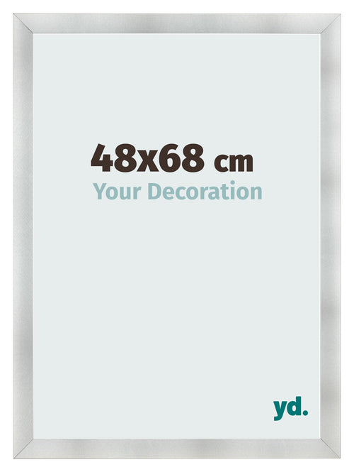 Cornice 48x68cm Alluminio Spazzolato MDF Pisa Davanti Dimensione | Yourdecoration.it