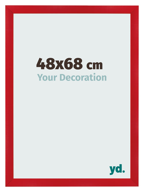 Cornice 48x68cm Rosso MDF Pisa Davanti Dimensione | Yourdecoration.it