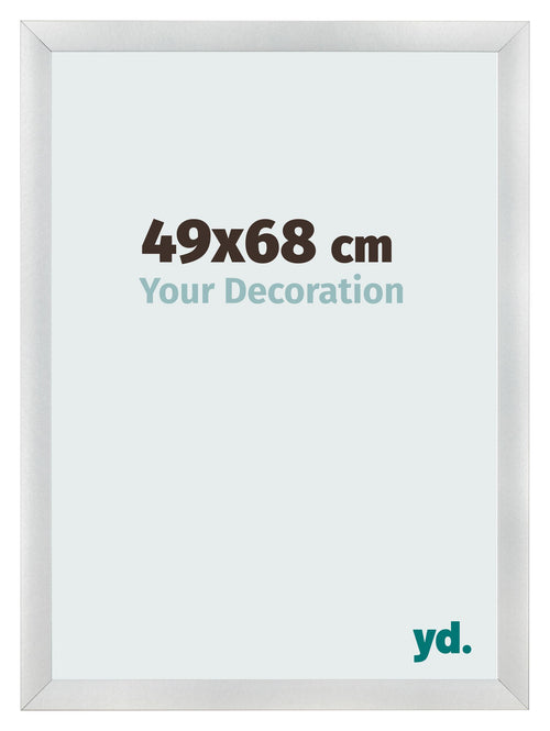 Cornice 49x68cm Argento Nero Spazzato MDF Pisa Davanti Dimensione | Yourdecoration.it