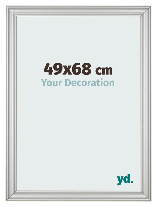 Cornice 49x68cm Argento Opaco MDF Lazio Davanti Dimensione | Yourdecoration.it