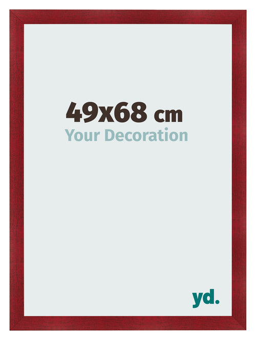 Cornice 49x68cm Vino Rosso Spazzato MDF Pisa Davanti Dimensione | Yourdecoration.it