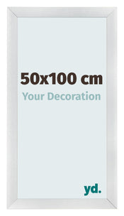 Cornice 50x100cm Argento Nero Spazzato MDF Pisa Davanti Dimensione | Yourdecoration.it