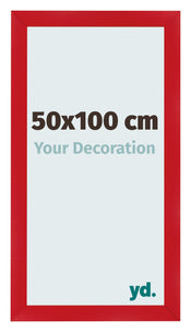 Cornice 50x100cm Rosso MDF Pisa Davanti Dimensione | Yourdecoration.it