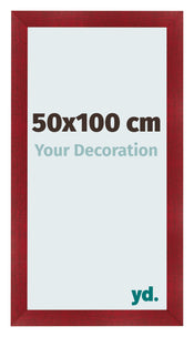 Cornice 50x100cm Vino Rosso Spazzato MDF Pisa Davanti Dimensione | Yourdecoration.it