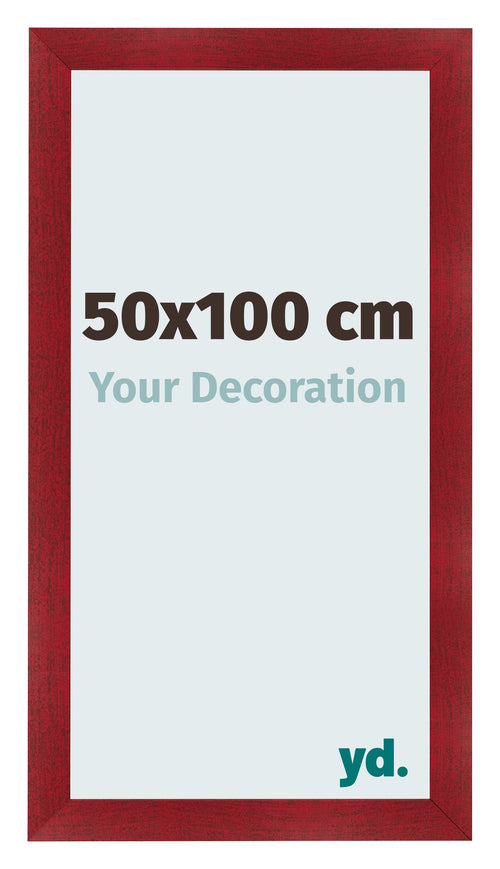 Cornice 50x100cm Vino Rosso Spazzato MDF Pisa Davanti Dimensione | Yourdecoration.it