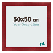 Cornice 50x50cm Vino Rosso Spazzato MDF Pisa Davanti Dimensione | Yourdecoration.it