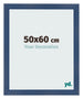 Cornice 50x60cm Blu Scuro Spazzato MDF Pisa Davanti Dimensione | Yourdecoration.it