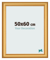 Cornice 50x60cm Oro Opaco MDF Lazio Davanti Dimensione | Yourdecoration.it