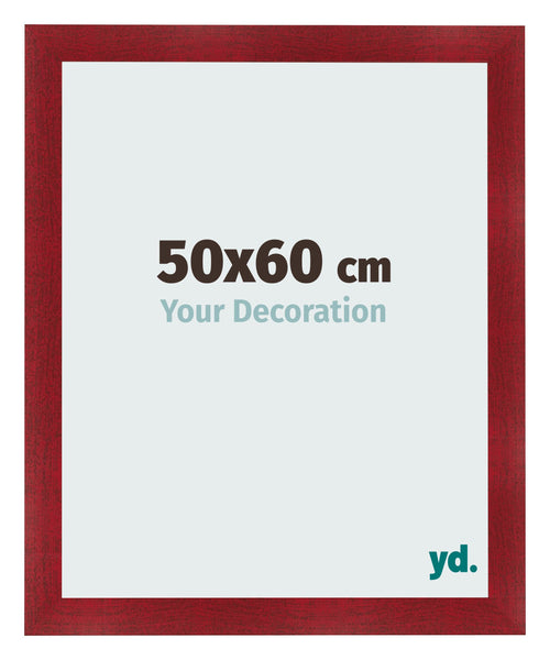 Cornice 50x60cm Vino Rosso Spazzato MDF Pisa Davanti Dimensione | Yourdecoration.it