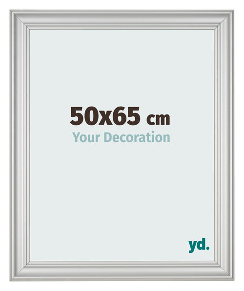 Cornice 50x65cm Argento Opaco MDF Lazio Davanti Dimensione | Yourdecoration.it